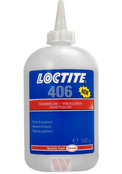 406 Plastik ve Kauçuklar Için Hızlı Yapıştırıcı 500 Gr/ml