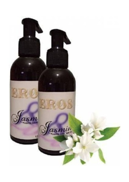 Hologramlı Jasmin Erotic Massage Oil 120 ml Yasemin Kokulu Masaj Yağı 2 Adet