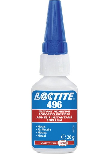 496 Metal Yüzeyler Için Hızlı Yapıştırıcı 20 Gr/ml
