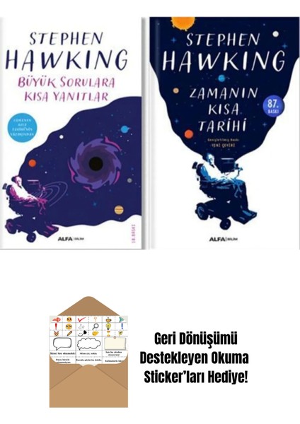 Stephen Hawking Seti 2 Kitap Takım + Okuma Sticker'ları
