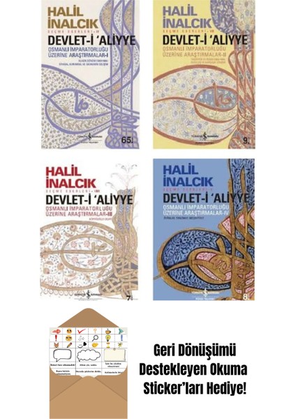 Halil Inalcık Devleti Aliye Seti + Okuma Sticker'ları