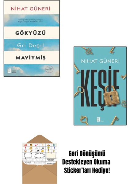 Nihat Güneri 2 Kitap Set + Okuma Sticker'ları