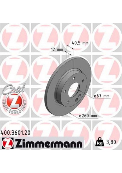 Fren Diski Ön Mercedes A-Class W168 97 04 Dpmah