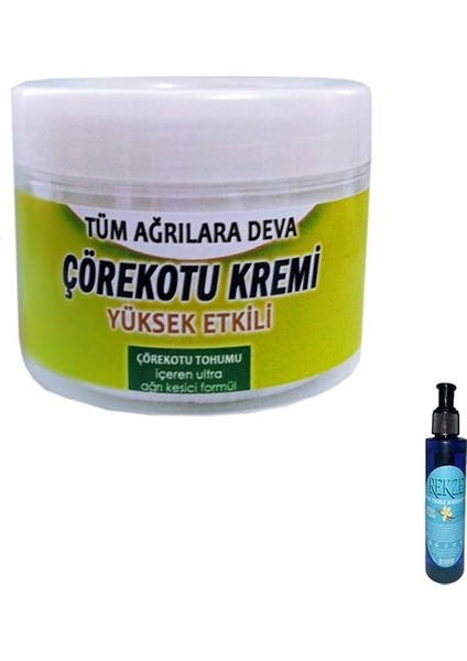 Hintohu Çörek Otu Kremi + 100 ml - Rekza Çilekli Vücut Masaj Bakım Yağı 125 ml