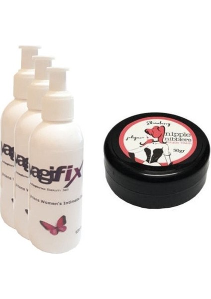 Hintohu Tingle Balm 50 ml Çilekli Göğüs Bakım Kremi 3 Adet – Genital Bakım Kremi 120 ml