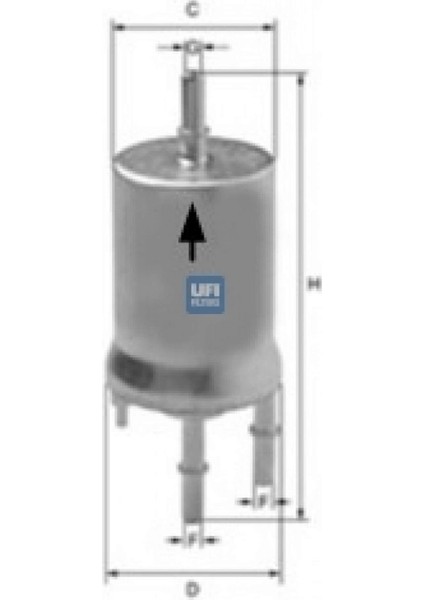 Yakit Filtresi Cordoba-Ibiza-Leon-Toledo-Octavia-Caddy-Golf-Jetta-Polo-Touran 1.4-1.6 3 Giriş Oe Dpmah