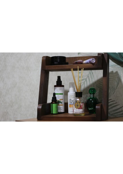 Ahşap Tezgah Üstü Banyo Rafı - Creol