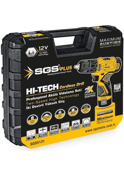 5131 Şarjlı Akülü Matkap 12 Volt 1,5AH