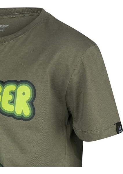Aja Çocuk Baskılı T-Shirt Haki 214 modelleri
