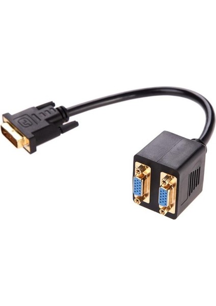 DVI To 2x VGA Çevirici Çoklayıcı Splitter Kablosu