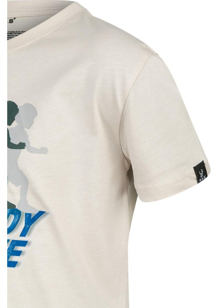 Aja Çocuk Baskılı T-Shirt Kum 210