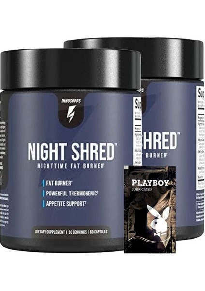 Innosupps ASILKOZ2-2:0376 1+1 Nighttime Fat Burner 60 Caps + 1 Hediye Jel