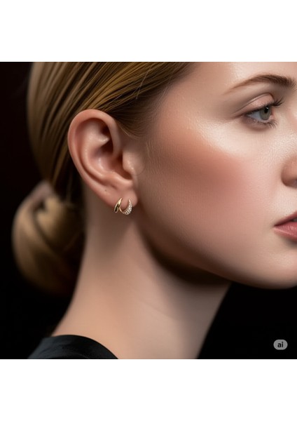 Shesra Vıp Küpe 14 K-10010 (10MM)