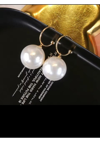 Kadın , Kız Gold Renk Inci Küpe fiyatları