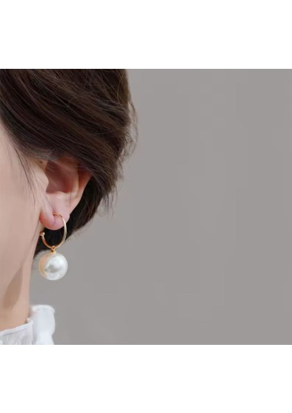 Kadın , Kız Gold Renk Inci Küpe indirimleri