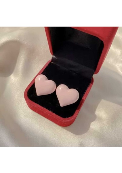 Kadın Genç Pastel Ton Kalpli 4'lü Küpe Seti modelleri