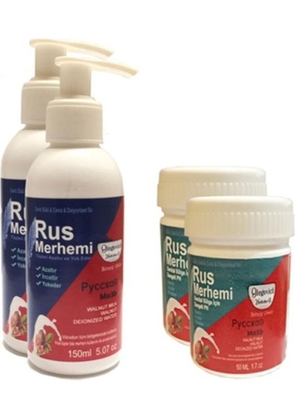 Rus Merhemi Tüy Dökücü Krem 150 ml 2 Adet