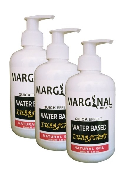 Water Based Lubricant Gel 250 ml Jel 3'lü