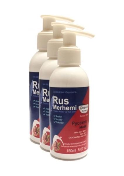 Rus Merhemi Tüy Dökücü Krem 150 ml 3 Adet