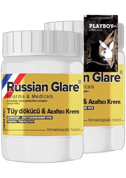 Playboy Tüylere Krem Nano 2'li x 50 ml Rus Merhemi - Jel