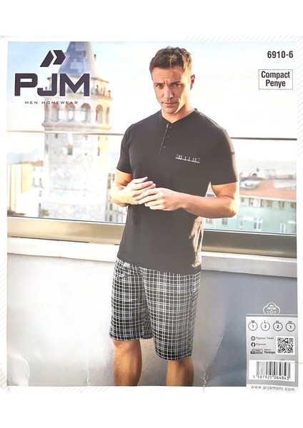 Erkek Şortlu Pijama Takımı