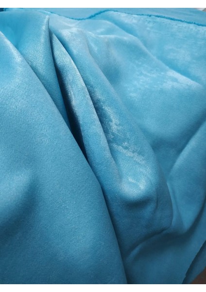 Çocuk Odası Fon Perde - Turkuaz - Pilesiz Düz Dikim - T160 modelleri