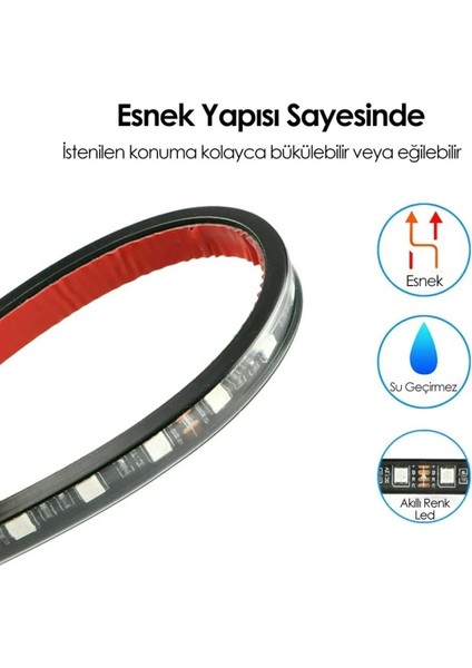 8 Renk RGB Ayak Altı LED Işık, Sese ve Müziğe Duyarlı, 12 LEDli Parlak Lamba
