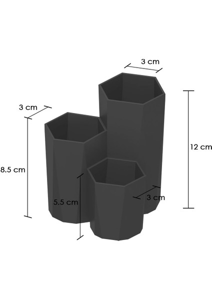 3'lü Çok Amaçlı Düzenleme Kutusu, Takı ve Kozmetik Organizer Seti, Gri indirimleri