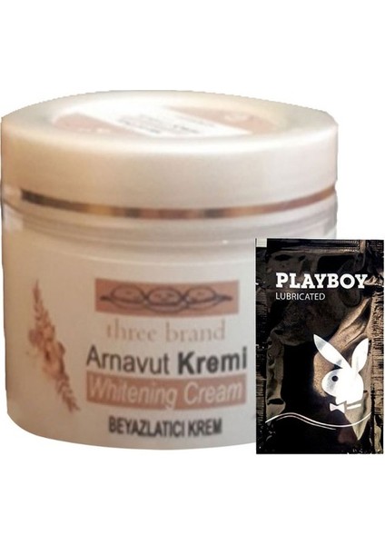 Three Brand Arnavut Kremi Whitening Cream Aklık Kremi 100 ml + 1 Hediye Jel