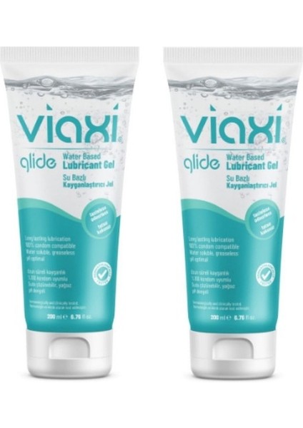 Glide Lubricant Gel Naturel 200 ml - Jel X2 Adet