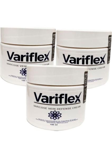 Variflex Varicose Vein Defense Cream 150 ml x 3 Adet
