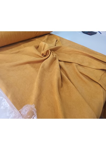 Düz Fon Perde - Hardal - Pilesiz Düz Dikim - T18745 fırsatları