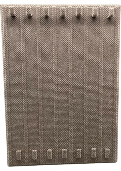 Bej Renk Keten Kumaş Ayaklı Takı Sergileme Standı 35x25 cm fiyatları