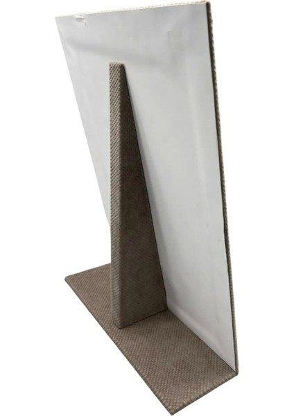 Bej Renk Keten Kumaş Ayaklı Takı Sergileme Standı 35x25 cm fırsatları