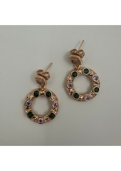 Renkli Taşlı Gold Halka Sallantılı Küpe - XUPING Paslanmaz Çelik 316L fiyatları