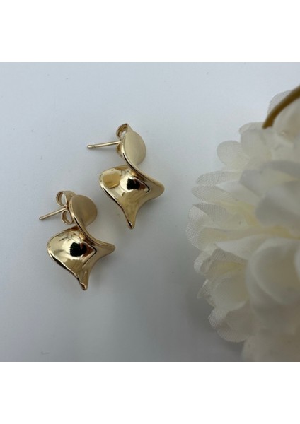 Gold Renkli XUPING 316L Paslanmaz Çelik Burgu Sarmal Kadın Küpe fiyatları