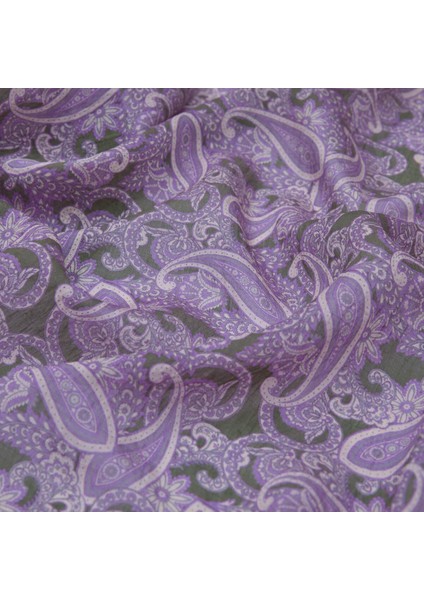 Ipekevi Şal Desenli Tensel Şal 02883 Incir Moru modelleri