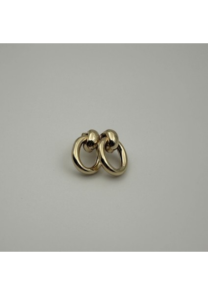 Gold / Altın Renk XUPING 316L Paslanmaz Çelik Halka Kadın Küpesi