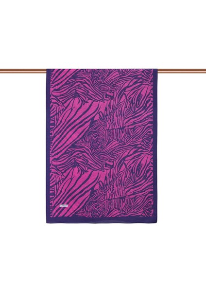 Ipekevi Zebra Desenli Tensel Şal 02881 Fuşya fiyatları