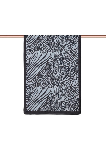 Ipekevi Zebra Desenli Tensel Şal 02881 Siyah - Beyaz fiyatları