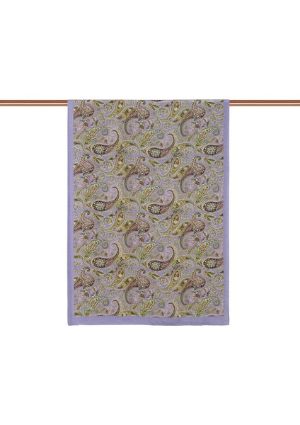 Ipekevi Mezopotamya Desenli Tensel Şal 02889 Lila Sarı fiyatları