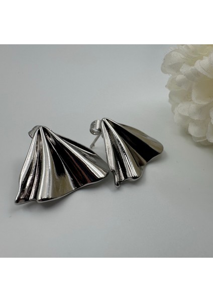 XUPING Gümüş Renkli Paslanmaz Çelik İstiridye Kadın Küpe