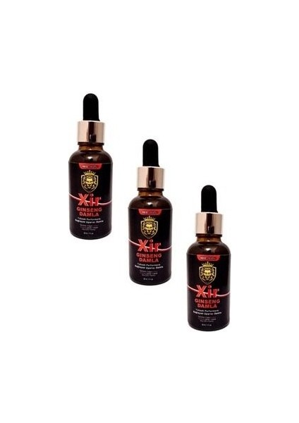 Xir Ginseng Uyarıcı Aşk Arttırıcı Performance Arttırıcılı 30 ml x 3 Adet