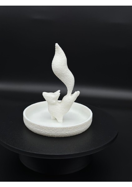 Mini takı standı seti, 3D baskı, siyah ve beyaz, plastik, 2 parça modelleri