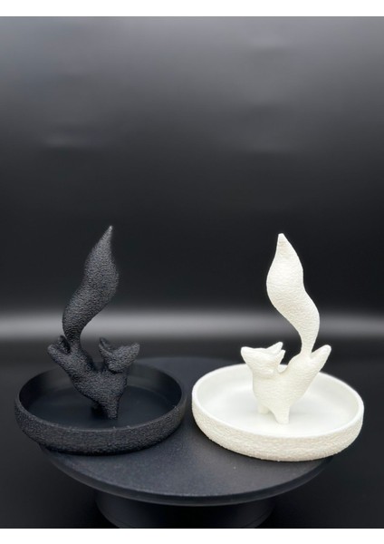 Mini takı standı seti, 3D baskı, siyah ve beyaz, plastik, 2 parça indirimleri