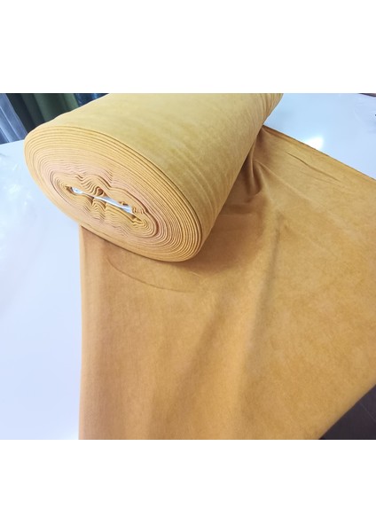 Düz Fon Perde - Hardal - Pilesiz Düz Dikim - T18745 fiyatları