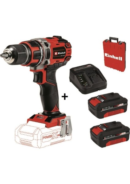 Te-Cd 18/50 Li-I Bl Darbeli Matkap + 2*4 Ah Starter Kit + Çanta