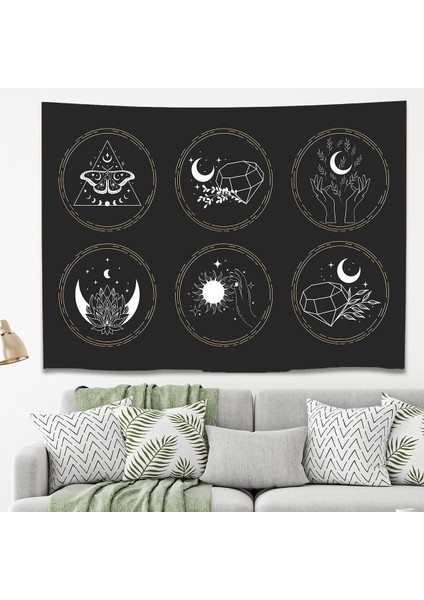 Mandala Yaprak Çiçek Minimalist Bohem Duvar Örtüsü Halısı Duvar Sanatı Dekorasyon Dekoratif Tapestry fiyatları