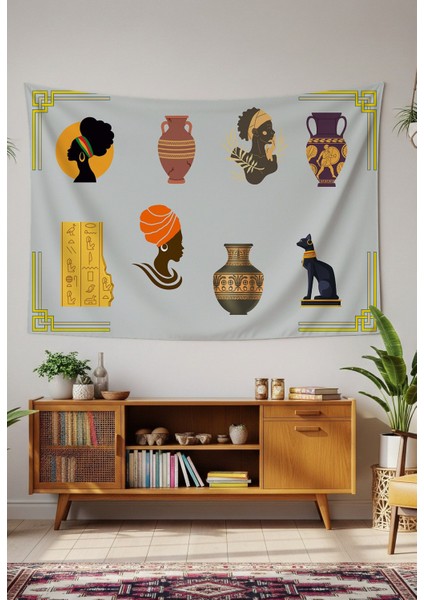 Etnik Afrika Mısır Roma Duvar Örtüsü Duvar Halısı Duvar Sanatı Duvar Dekorasyonu Dekoratif Tapestry