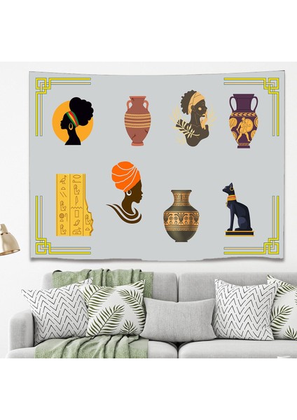 Etnik Afrika Mısır Roma Duvar Örtüsü Duvar Halısı Duvar Sanatı Duvar Dekorasyonu Dekoratif Tapestry